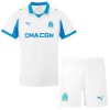 Officiële Voetbalshirt + Korte Broek Olympique de Marseille Thuis 2025-26 - Kids